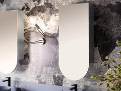 Particolare delle specchiere Niko, incluse con il mobile bagno N98 Frame