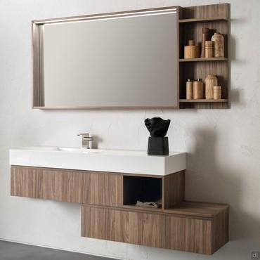 Arredo bagno con colonna a giorno Atlantic N79