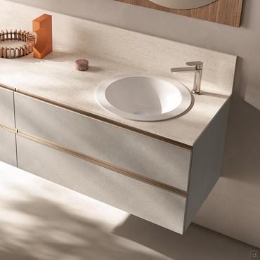 Mobile bagno con lavabo ad incasso Atlantic