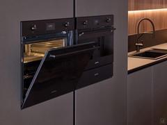 Doppio forno Smeg della cucina moderna AluX