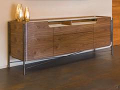 Credenza in legno con piedini alti in ferro battuto Shanghai outlet