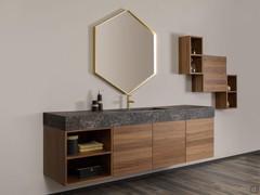 Composizione bagno da 2 metri con vasca unica N68 Atlantic outlet