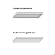 Panca a terra Plan - differente lavorazione a seconda della finitura