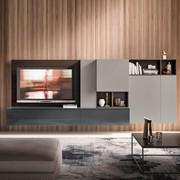 Pannello in legno per zona giorno Plan Schienale cm 144 h.96 in fashion wood Carbone per uso porta tv