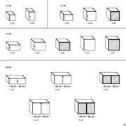 Base con anta battente Plan (cm 32 - 48 - 64 - 96) - Modelli e Dimensioni