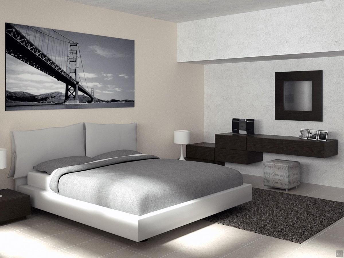 Progetto per camera da letto matrimoniale - render