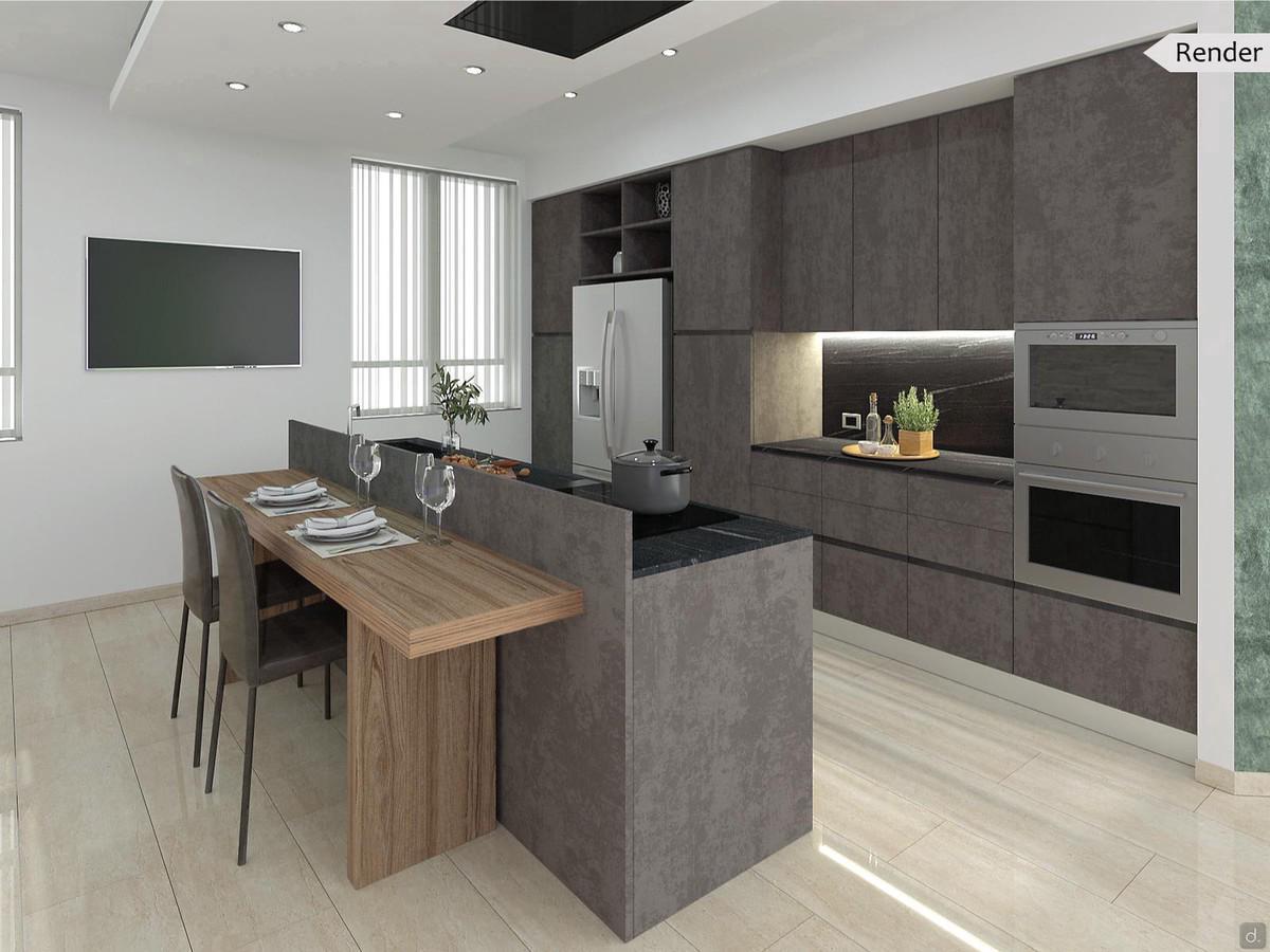 Progettazione 3D Cucina - render