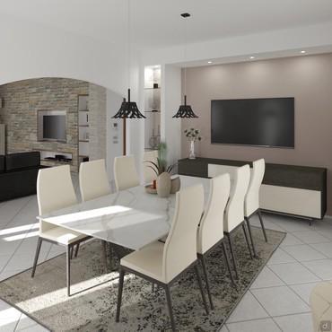 Progetto per sala da pranzo - render