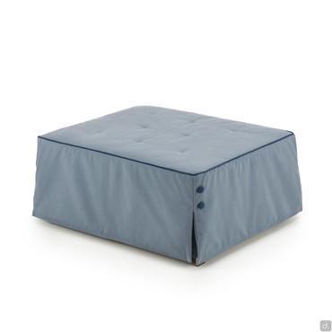 Pouf letto con rete a doghe in legno Denver