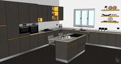 Progettazione 3D Cucina - vista complessiva