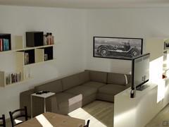 Progettazione 3D Soggiorno/Salotto - render