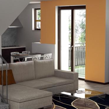 Progetto per casa con open space - render