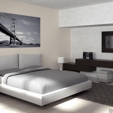 Progetto per camera da letto matrimoniale - render