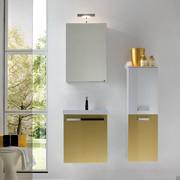 Specchiera bagno con contenitore Simply - cm 50 con faretto Quadrus (mod. Quadrus non disponibile)