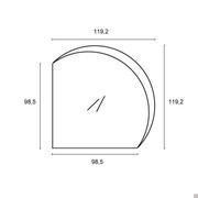 Schema specchiera Moon - dimensioni