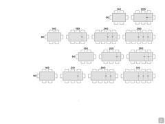 Tavolo Adrian - Schema posti tavolo