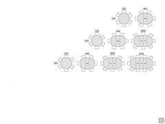 Tavolo allungabile Chester - Schema posti tavolo