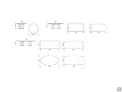 Tavolo Roll con piano in keramik - schema e dimensioni