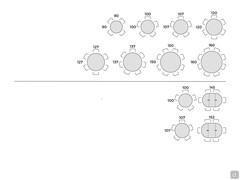 Tavolo con piano rotondo Saarinen - Schema posti tavolo