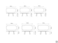 Schema dimensionale dei piani a botte