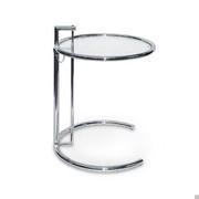 Tavolino cromato regolabile in altezza Eileen Gray