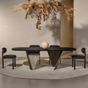 Table de salon en marbre Birkey