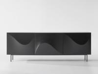 Credenza con frontali effetto tridimensionale Vertigo di Bonaldo