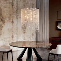 Lampe cascade en cristal Venezia, idéal dans un salon