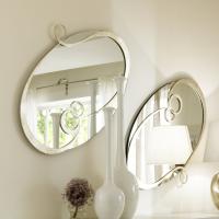 Miroir ovale J'Adore de Cantori avec cadre en métal