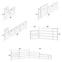 Schéma de compositions modulaires Boiserie Geco
