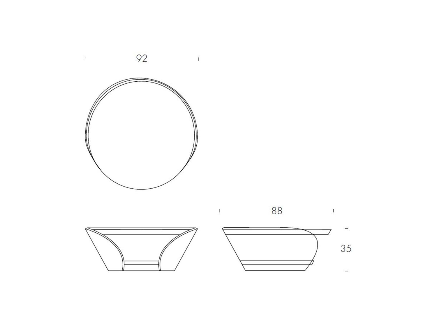 Tavolino di design con vano contenitore Raffaello