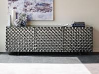 Credenza moderna decorata con fantasia geometrica Vivaldi di Cattelan