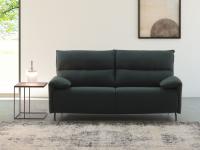 Divano letto con schienali comfort alti Brera in versione lineare da 2 posti