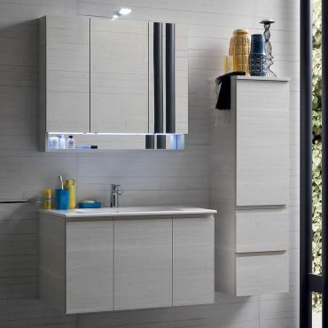 Atlantic bathroom half column cabinet