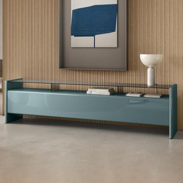 Manila glossy lacquered designer sideboard