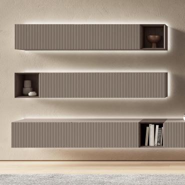 Royal wall unit with drop-down door