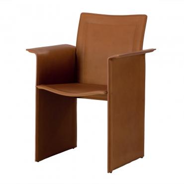 Katla leather chair for waiting rooms
