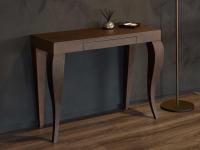 Mafalda outlet console table in Grey stained oak