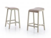 Bryanna backless high stool with practical footrest to match the legs