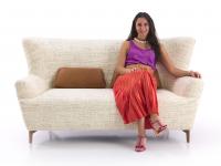 Proportions and seating ergonomics of the 175 cm Doyle sofa