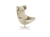 Olivia armchair with removable headrest and lumbar cushions (spoke base not available, see picture at bottom of gallery to view new model)