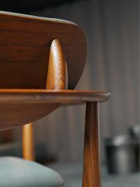 Detail of the Victoria armchair, underlying the quality of the hand-made details behind each single piece