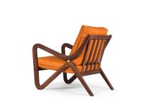 Jody armchair with solid-wood structure