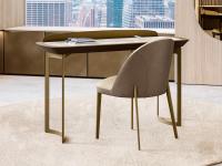 Bristol desk with ceramic top, available in both matte and high-gloss finishes