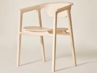 Ashina chair entirely made of natural ash wood