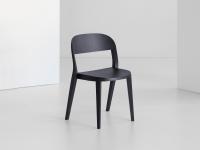 Minima wooden chair, a modern reinterpretation of the traditional wooden chair, here offered with a design