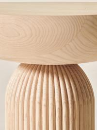 Nogami natural ash: base with visible grooves and thick top