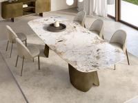 Akeyo shaped ceramic table top