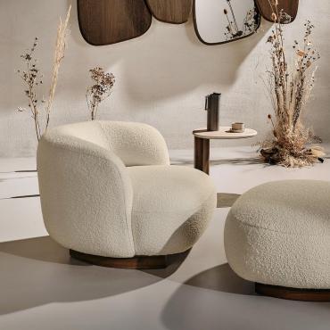 Aralia runder Designer-Sessel