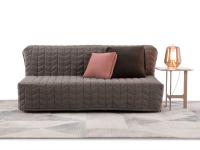 Brady 2-Sitzer-Sofa mit gestepptem Stoffbezug Mystic